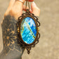 Labradorite • macrame necklace