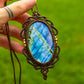 Labradorite • macrame necklace