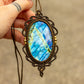 Labradorite • macrame necklace