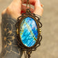Labradorite • macrame necklace