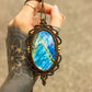 Labradorite • macrame necklace