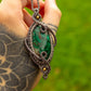 Chrysocolla Malachite • macrame necklace
