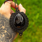 Druzy Onyx • macrame necklace
