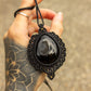 Druzy Onyx • macrame necklace