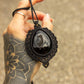 Druzy Onyx • macrame necklace