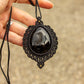 Druzy Onyx • macrame necklace