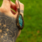 Labradorite • macrame necklace