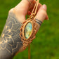 Labradorite • macrame necklace