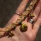 shell, star & Turquoise macrame choker necklace