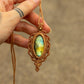 Labradorite • macrame necklace