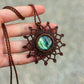 Labradorite macrame necklace