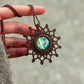Labradorite macrame necklace