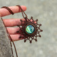 Labradorite macrame necklace