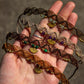 crystal macrame anklet