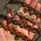 crystal macrame anklet