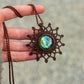 Labradorite macrame necklace