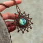 Labradorite macrame necklace