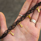 triangle macrame anklet