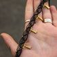 triangle macrame anklet