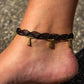 triangle macrame anklet