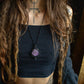 Charoite • macrame necklace