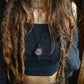 Charoite • macrame necklace