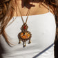 Red Jasper & Maligano Jasper macrame necklace