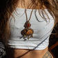 Red Jasper & Maligano Jasper macrame necklace
