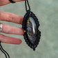 Labradorite macrame necklace