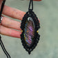 Labradorite macrame necklace