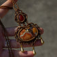 Red Jasper & Maligano Jasper macrame necklace