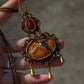 Red Jasper & Maligano Jasper macrame necklace