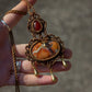 Red Jasper & Maligano Jasper macrame necklace