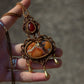 Red Jasper & Maligano Jasper macrame necklace