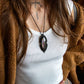 Labradorite macrame necklace