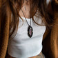 Labradorite macrame necklace