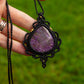Charoite • macrame necklace