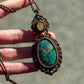 Citrine & Azurite necklace