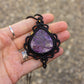 Charoite • macrame necklace