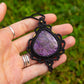 Charoite • macrame necklace