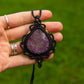 Charoite • macrame necklace