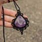 Charoite • macrame necklace