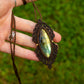 Labradorite • macrame necklace