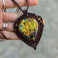 Labradorite macrame necklace