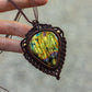 Labradorite macrame necklace