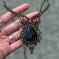 Black Druzy Onyx necklace