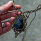 Black Druzy Onyx necklace