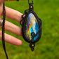 Labradorite • macrame necklace