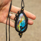 Labradorite • macrame necklace
