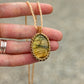 Labradorite macrame necklace